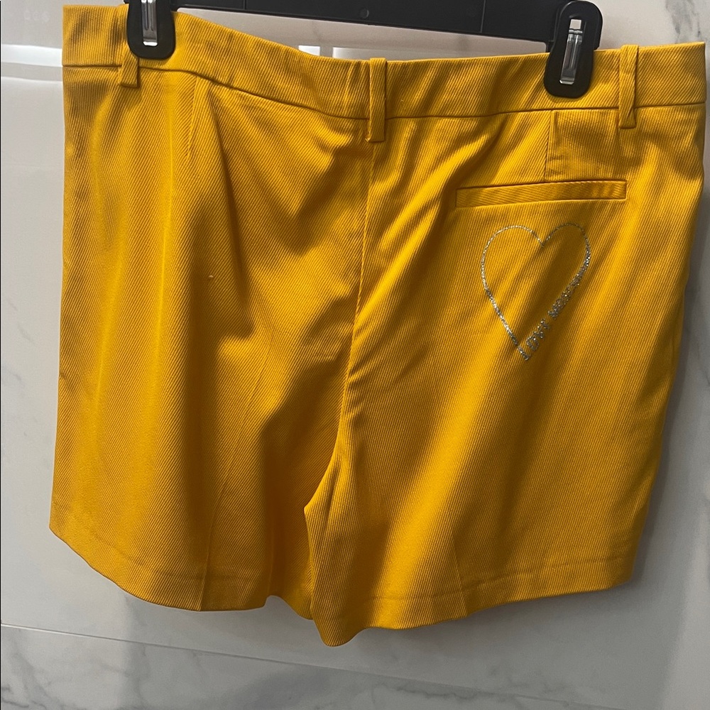 Love Moschino Mustard High Waist Shorts - Picture 7 of 7